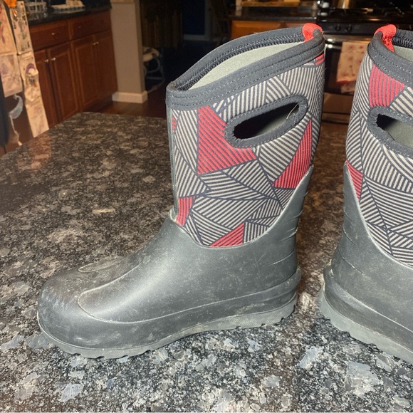 Bogs Neo Classic Geo Handle Rain Boots Youth Kids Size 6 - Picture 2 of 11